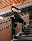 eXtend High – Kompressio- ja hoitolahkeet – Paineluokka 2 - Musta/lime.