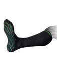 eXtend Grip – Kompressio- ja hoitosukat pitopohjalla – Paineluokka 2 – Musta/lime.