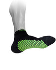 eXtend Ankle – Kompressio- ja hoitosukat – Paineluokka 2 – Musta/lime.