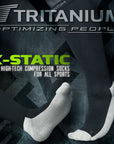 eXtend X-static – Kompressiosukat – Musta/harmaa