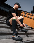 eXtend High – Kompressio- ja hoitosukat – Paineluokka 2 – Musta / Lime.